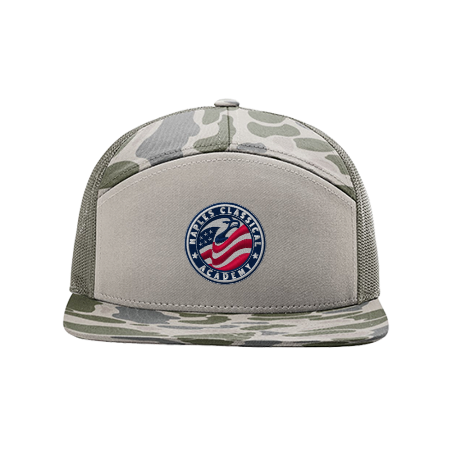 Naples Classical Academy <span class="pdp-name-mascot">Naples Classical Academy Patriots</span> Richardson Printed 7-Panel Trucker