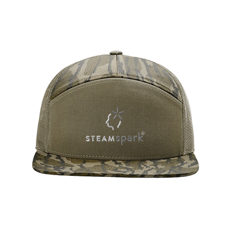STEAMspark STEAMspark <span class="pdp-name-mascot">STEAMspark</span> Richardson Printed 7-Panel Trucker