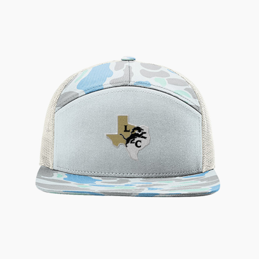 LEVERETTS CHAPEL HIGH SCHOOL LIONS <span class="pdp-name-mascot">LEVERETTS CHAPEL LIONS</span> Richardson Printed 7-Panel Trucker