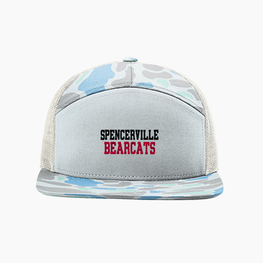 SPENCERVILLE HIGH SCHOOL BEARCATS <span class="pdp-name-mascot">SPENCERVILLE BEARCATS</span> Richardson Printed 7-Panel Trucker