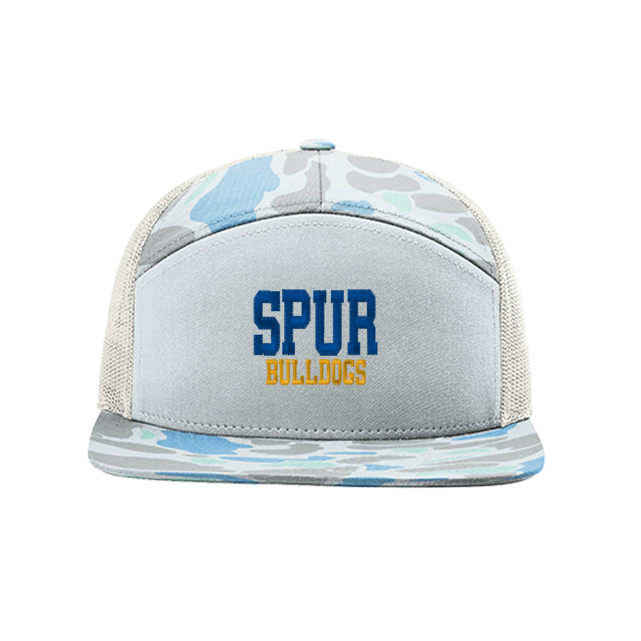 SPUR HIGH SCHOOL BULLDOGS <span class="pdp-name-mascot">SPUR BULLDOGS</span> Richardson Printed 7-Panel Trucker