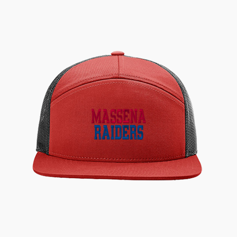 Massena Red Raiders <span class="pdp-name-mascot">Massena Raiders</span> Richardson 7-Panel Trucker