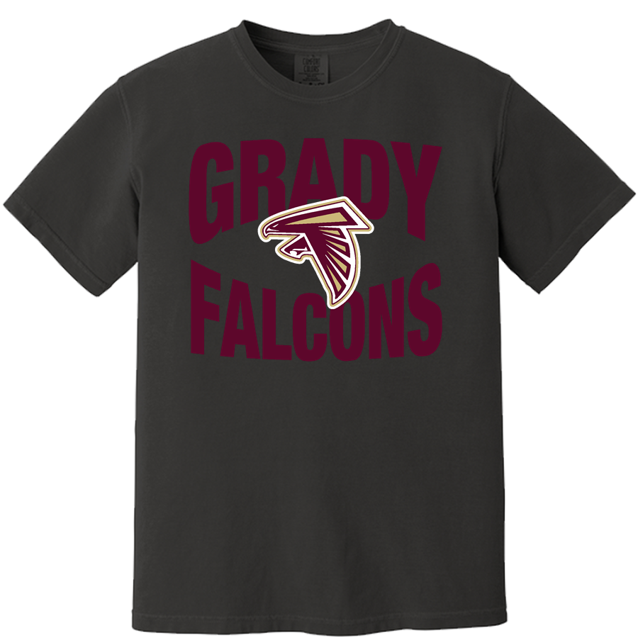 WM E GRADY VOC TECH SCHOOL FALCONS <span class="pdp-name-mascot">GRADY HIGH SCHOOL FALCONS</span> Comfort Colors Men's Heavyweight Ring Spun T-Shirt