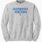 CRAWFORDSVILLE HIGH SCHOOL ATHENIANS Gildan Adult Heavy Blend Crewneck Sweatshirt Front Thumbnail