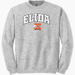 ELIDA HIGH SCHOOL BULLDOGS <span class="pdp-name-mascot">ELIDA BULLDOGS</span> Gildan Adult Heavy Blend Crewneck Sweatshirt Front Thumbnail