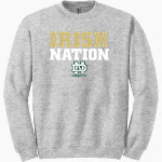 Notre Dame Irish Gildan Adult Heavy Blend Crewneck Sweatshirt Front Thumbnail