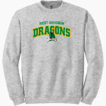 WEST DAVIDSON HIGH SCHOOL DRAGONS Gildan Adult Heavy Blend Crewneck Sweatshirt Front Thumbnail