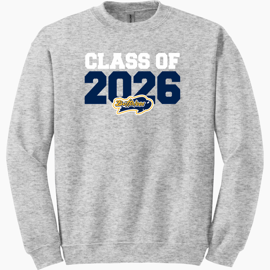 Elm Creek Buffaloes <span class="pdp-name-mascot">Elm Creek Buffaloes</span> Gildan Adult Heavy Blend Crewneck Sweatshirt