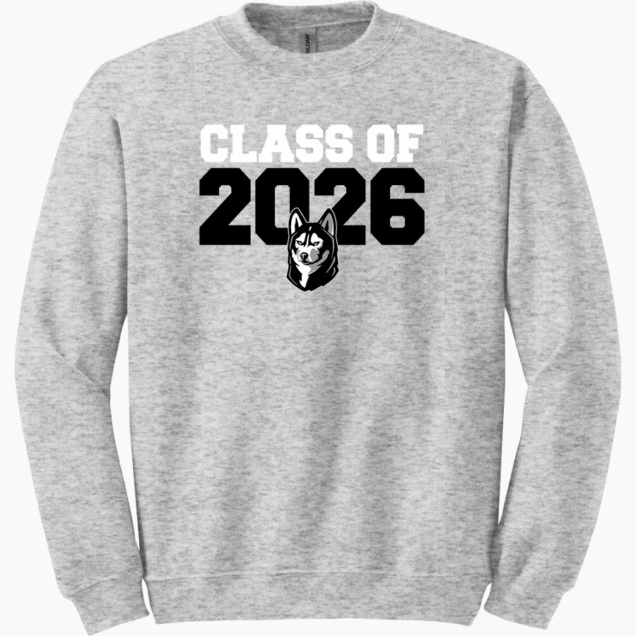 HIGHLAND HIGH SCHOOL HUSKIES <span class="pdp-name-mascot">HIGHLAND HUSKIES</span> Gildan Adult Heavy Blend Crewneck Sweatshirt