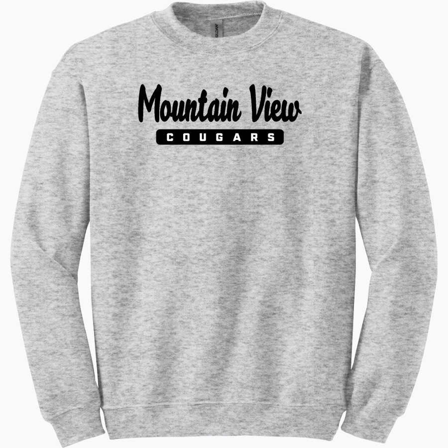 Mountain View Cougars Gildan Adult Heavy Blend Crewneck Sweatshirt