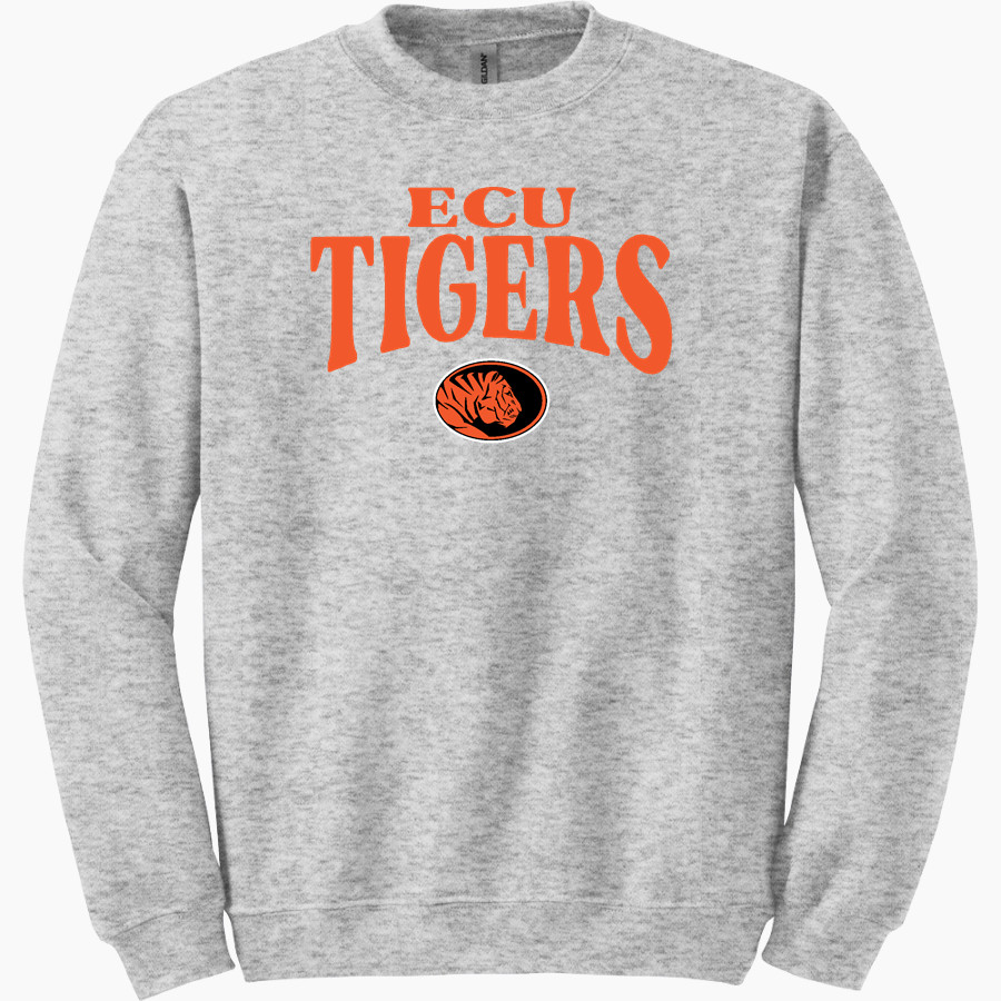 ECU Tigers <span class="pdp-name-mascot">East Central Tigers</span> Gildan Adult Heavy Blend Crewneck Sweatshirt