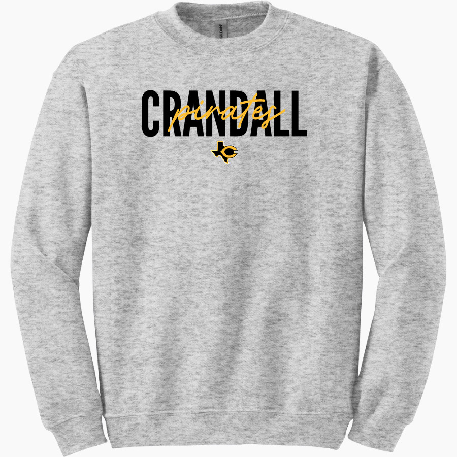 CRANDALL HIGH SCHOOL PIRATES Gildan Adult Heavy Blend Crewneck Sweatshirt