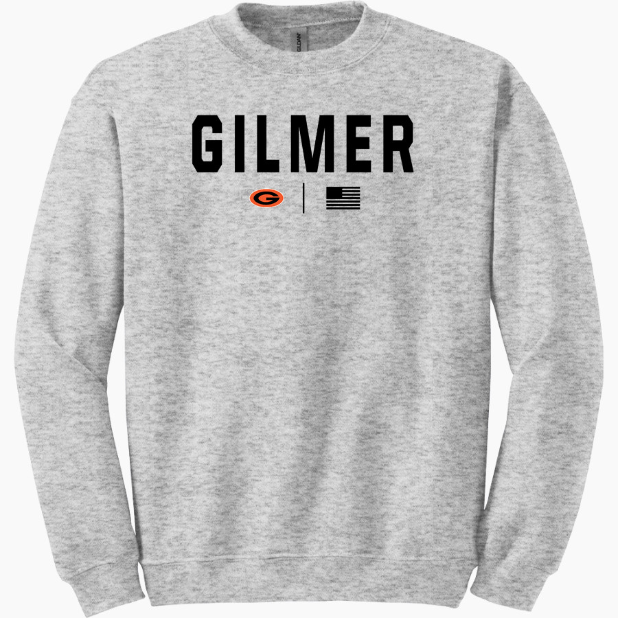 GILMER HIGH SCHOOL BUCKEYES <span class="pdp-name-mascot">GILMER BUCKEYES</span> Gildan Adult Heavy Blend Crewneck Sweatshirt