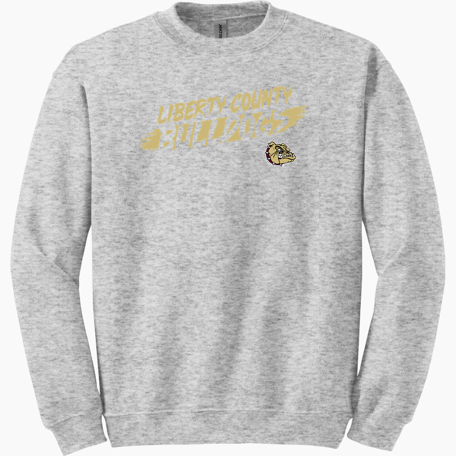 LIBERTY COUNTY HIGH SCHOOL BULLDOGS <span class="pdp-name-mascot">LIBERTY COUNTY BULLDOGS</span> Gildan Adult Heavy Blend Crewneck Sweatshirt