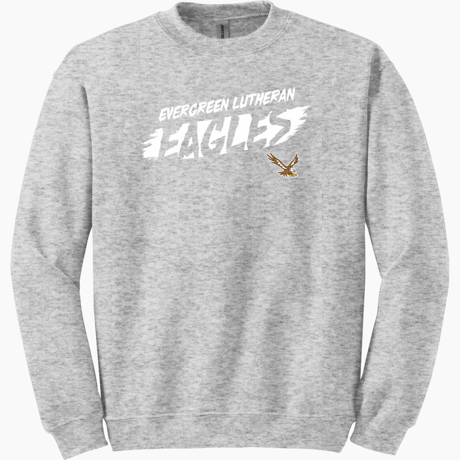 Evergreen Lutheran Eagles Gildan Adult Heavy Blend Crewneck Sweatshirt