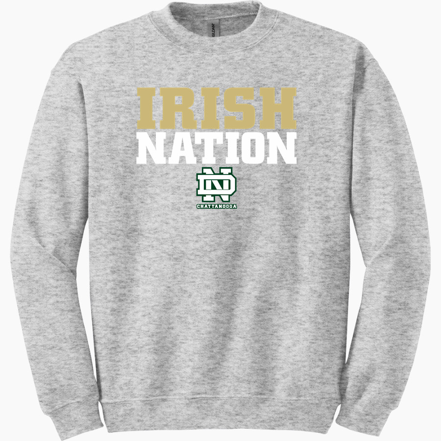 Notre Dame Irish Gildan Adult Heavy Blend Crewneck Sweatshirt