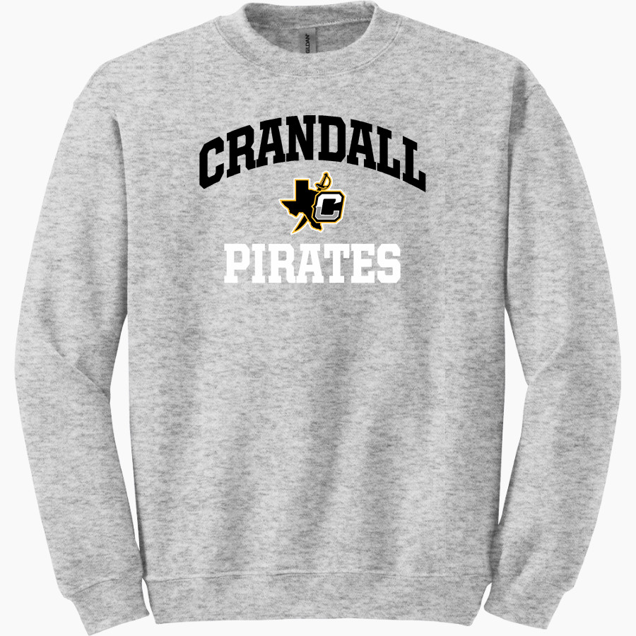 CRANDALL HIGH SCHOOL PIRATES Gildan Adult Heavy Blend Crewneck Sweatshirt