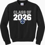 Saint Peter High School SAINTS ONLINE STORE <span class="pdp-name-mascot">Saint Peter Saints</span> Gildan Youth Heavy Blend Crewneck Sweatshirt Front Thumbnail