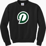 Delta College Pioneers <span class="pdp-name-mascot">Delta College Athletics Pioneers</span> Gildan Youth Heavy Blend Crewneck Sweatshirt Front Thumbnail