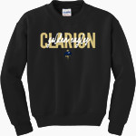 Clarion Golden Eagles <span class="pdp-name-mascot">Clarion - Penn West University Golden Eagles</span> Gildan Youth Heavy Blend Crewneck Sweatshirt Front Thumbnail
