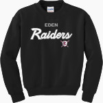 Eden Raiders <span class="pdp-name-mascot">Eden Raiders</span> Gildan Youth Heavy Blend Crewneck Sweatshirt Front Thumbnail