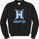 HAMPTON HIGH SCHOOL BULLDOGS <span class="pdp-name-mascot">HAMPTON BULLDOGS</span> Gildan Youth Heavy Blend Crewneck Sweatshirt Front Thumbnail
