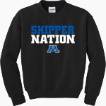 Minnetonka Skippers Gildan Youth Heavy Blend Crewneck Sweatshirt Front Thumbnail