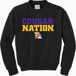 AFFTON HIGH SCHOOL Cougars Online Store Gildan Youth Heavy Blend Crewneck Sweatshirt Front Thumbnail