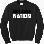 Anniston Bulldogs <span class="pdp-name-mascot">Anniston Bulldogs</span> Gildan Youth Heavy Blend Crewneck Sweatshirt Front Thumbnail