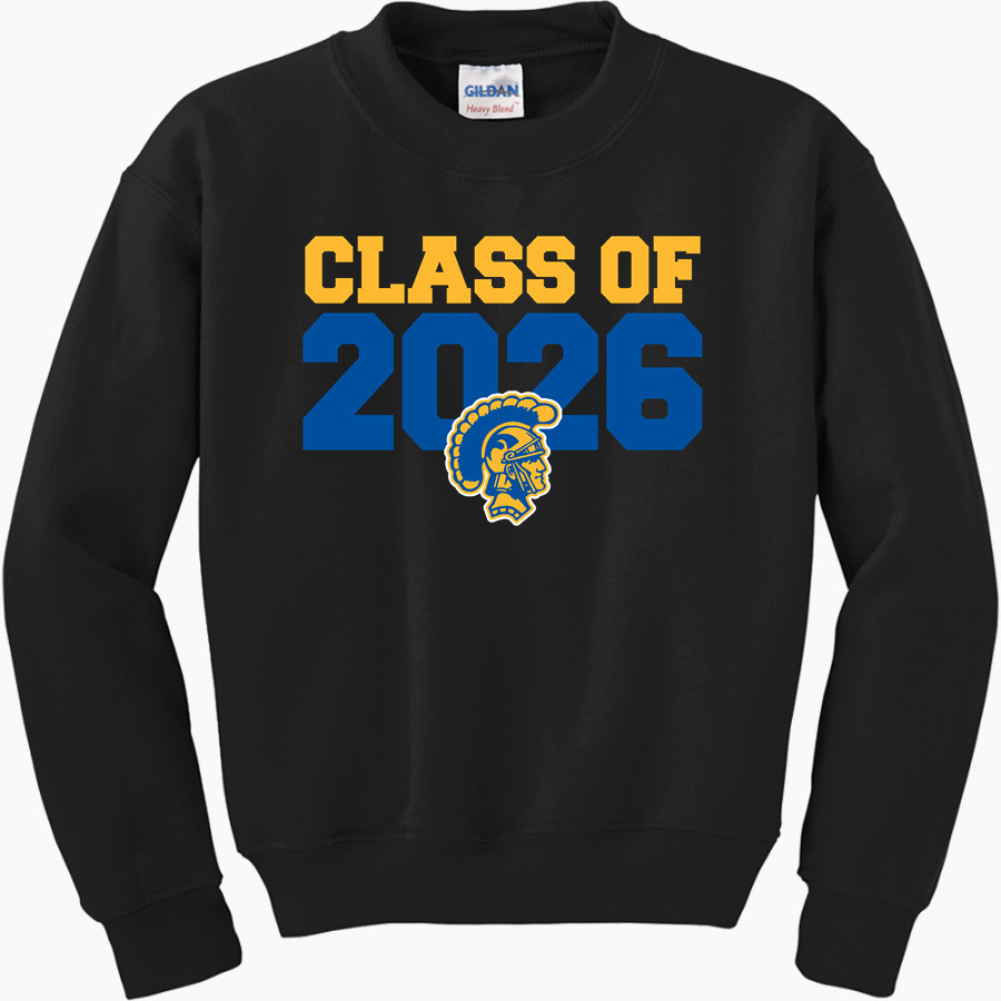 HIGHLAND HIGH SCHOOL TROJANS <span class="pdp-name-mascot">HIGHLAND TROJANS</span> Gildan Youth Heavy Blend Crewneck Sweatshirt