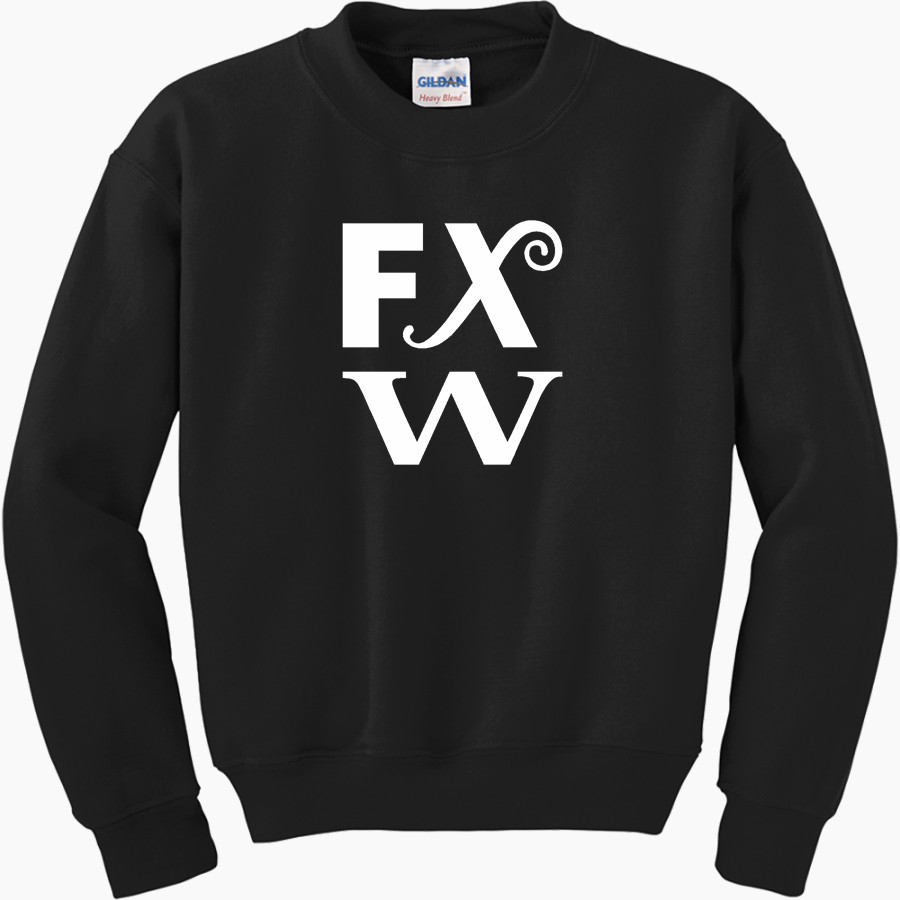 Frances Xavier Warde Jaguars <span class="pdp-name-mascot">Frances Xavier Warde School Jaguars</span> Gildan Youth Heavy Blend Crewneck Sweatshirt