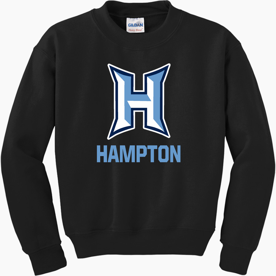 HAMPTON HIGH SCHOOL BULLDOGS <span class="pdp-name-mascot">HAMPTON BULLDOGS</span> Gildan Youth Heavy Blend Crewneck Sweatshirt