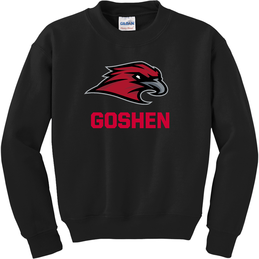 Goshen RedHawks <span class="pdp-name-mascot">Goshen RedHawks</span> Gildan Youth Heavy Blend Crewneck Sweatshirt