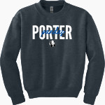 Porter Pandas official sideline store <span class="pdp-name-mascot">Porter Elementary School Pandas</span> Gildan Youth Heavy Blend Crewneck Sweatshirt Front Thumbnail