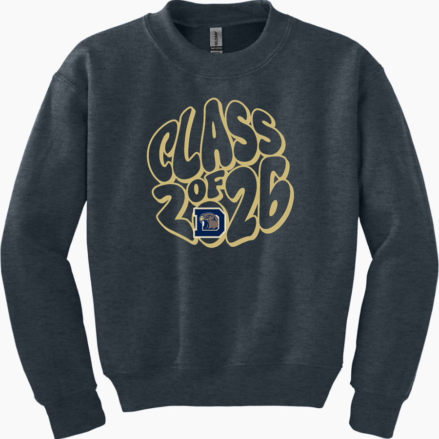 Dacula High School Falcons Gildan Youth Heavy Blend Crewneck Sweatshirt