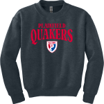 Plainfield Quakers <span class="pdp-name-mascot">Plainfield Quakers</span> Gildan Heavy Blend Youth Crewneck Sweatshirt Front Thumbnail