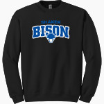 Shaker Bison <span class="pdp-name-mascot">Shaker Bison</span> Gildan Adult Heavy Blend Crewneck Sweatshirt Front Thumbnail