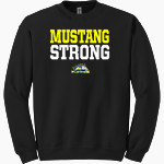 Mahone Mustangs Gildan Adult Heavy Blend Crewneck Sweatshirt Front Thumbnail