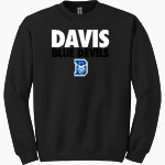 DAVIS SENIOR HIGH SCHOOL BLUE DEVILS <span class="pdp-name-mascot">DAVIS BLUE DEVILS</span> Gildan Adult Heavy Blend Crewneck Sweatshirt Front Thumbnail