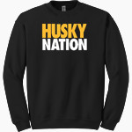 HIGHLAND HIGH SCHOOL HUSKIES Gildan Adult Heavy Blend Crewneck Sweatshirt Front Thumbnail