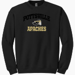 POTTSVILLE HIGH SCHOOL APACHES <span class="pdp-name-mascot">POTTSVILLE APACHES</span> Gildan Adult Heavy Blend Crewneck Sweatshirt Front Thumbnail