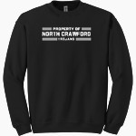 North Crawford Trojans Gildan Adult Heavy Blend Crewneck Sweatshirt Front Thumbnail
