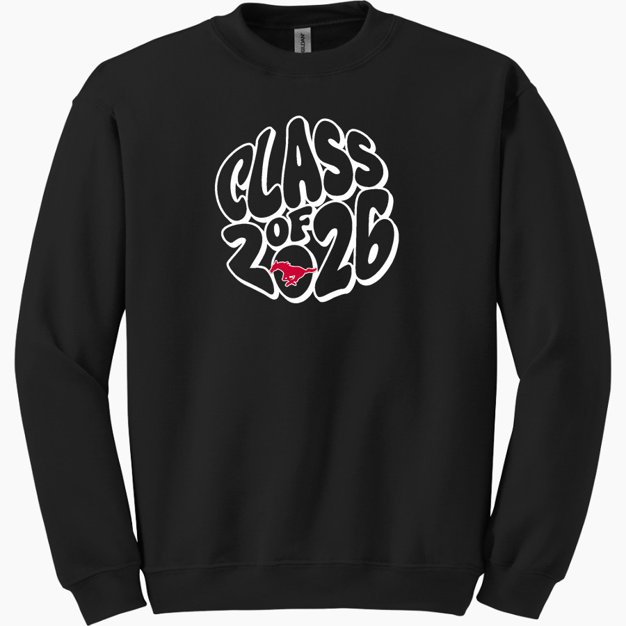 MUNSTER HIGH SCHOOL MUSTANGS <span class="pdp-name-mascot">MUNSTER MUSTANGS</span> Gildan Adult Heavy Blend Crewneck Sweatshirt