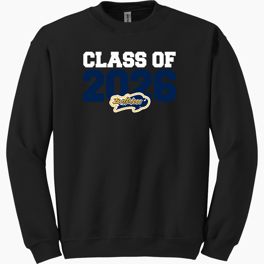 Elm Creek Buffaloes <span class="pdp-name-mascot">Elm Creek Buffaloes</span> Gildan Adult Heavy Blend Crewneck Sweatshirt
