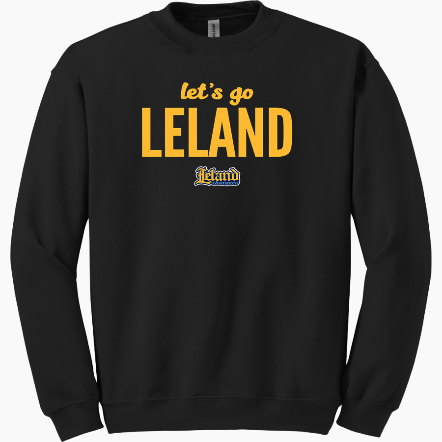 Leland Chargers <span class="pdp-name-mascot">Leland Chargers</span> Gildan Adult Heavy Blend Crewneck Sweatshirt
