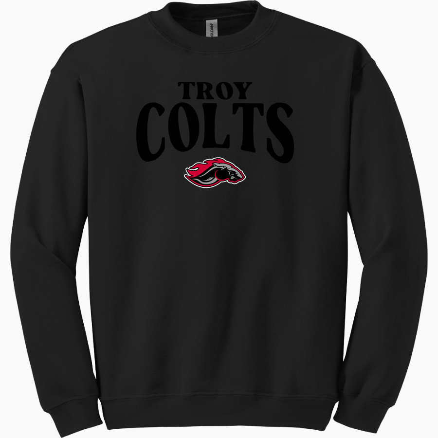 TROY HIGH SCHOOL COLTS Gildan Adult Heavy Blend Crewneck Sweatshirt