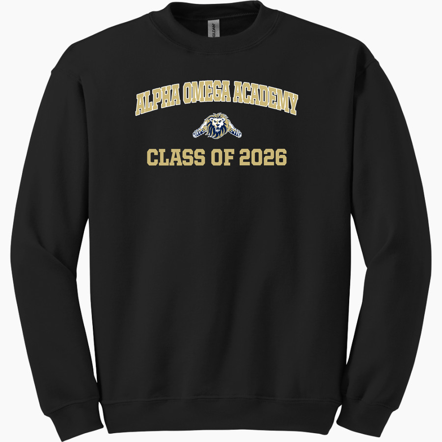 ALPHA OMEGA ACADEMY LIONS <span class="pdp-name-mascot">ALPHA OMEGA ACADEMY LIONS</span> Gildan Adult Heavy Blend Crewneck Sweatshirt