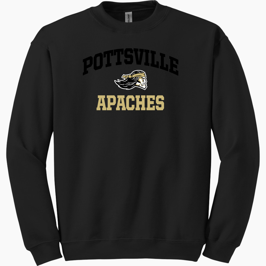 POTTSVILLE HIGH SCHOOL APACHES <span class="pdp-name-mascot">POTTSVILLE APACHES</span> Gildan Adult Heavy Blend Crewneck Sweatshirt