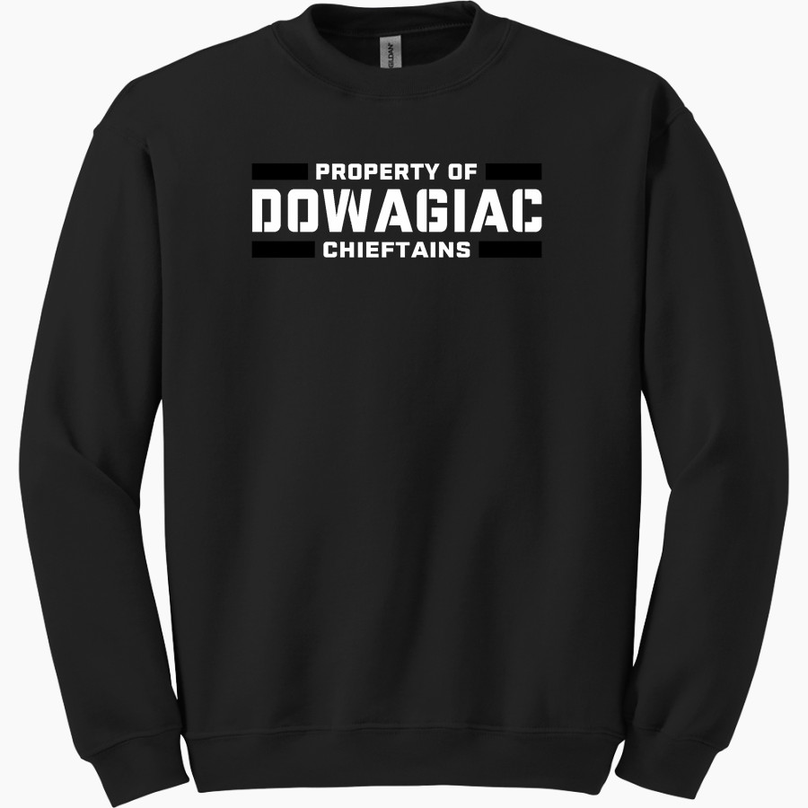Dowagiac Chieftains <span class="pdp-name-mascot">Dowagiac Chieftains</span> Gildan Adult Heavy Blend Crewneck Sweatshirt