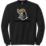 CENTRAL GWINNETT HIGH SCHOOL BLACK KNIGHTS <span class="pdp-name-mascot">CENTRAL GWINNETT BLACK KNIGHTS</span> Gildan Adult Heavy Blend Crewneck Sweatshirt Front Thumbnail